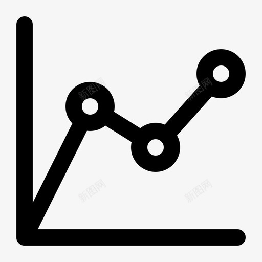 折线图虚线图图表图标svg_新图网 https://ixintu.com 业务和财务线图标 变化 图表 折线图 统计 虚线图