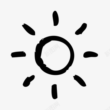太阳天气预报天气图标图标