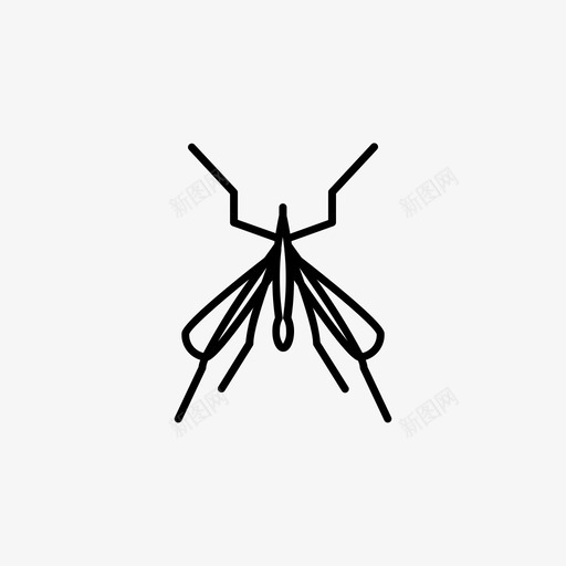 蚊子叮咬虫子图标svg_新图网 https://ixintu.com 动物 叮咬 虫子 蚊子 飞虫
