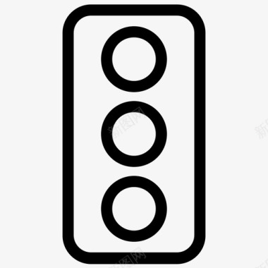 交通灯信号灯交通机器人图标图标
