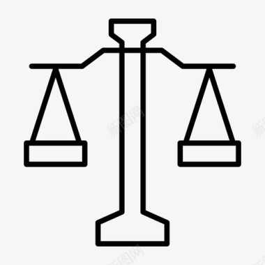 公正平衡天秤座图标图标