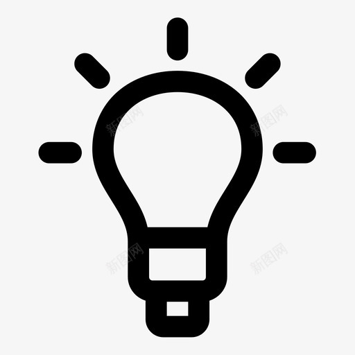 想法灯泡能源图标svg_新图网 https://ixintu.com 想法 灯 灯泡 能源 货币关闭