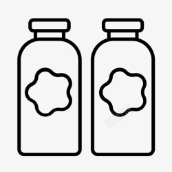 亚克力瓶油漆瓶亚克力创意图标高清图片