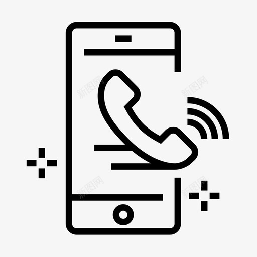 移动呼叫应用程序移动应用程序智能手机图标svg_新图网 https://ixintu.com 智能手机 移动呼叫应用程序 移动应用程序