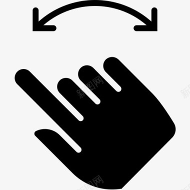 手指旋转控制手图标图标