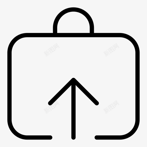 公文包上传行李项目图标svg_新图网 https://ixintu.com 公文包上传 共享 文件概要 行李 项目
