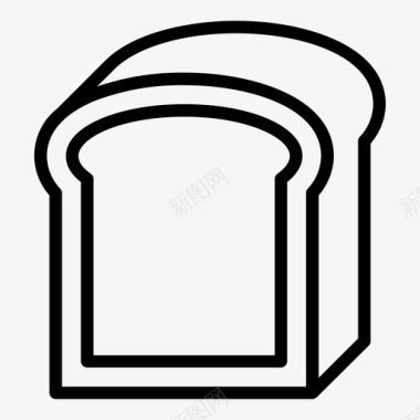 面包食物游戏图标图标