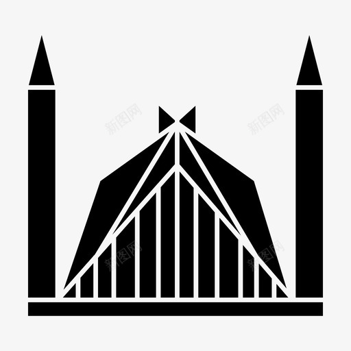 伊斯兰堡建筑地标图标svg_新图网 https://ixintu.com 伊斯兰堡 地标 建筑 旅游 纪念碑 首都世界地标符号