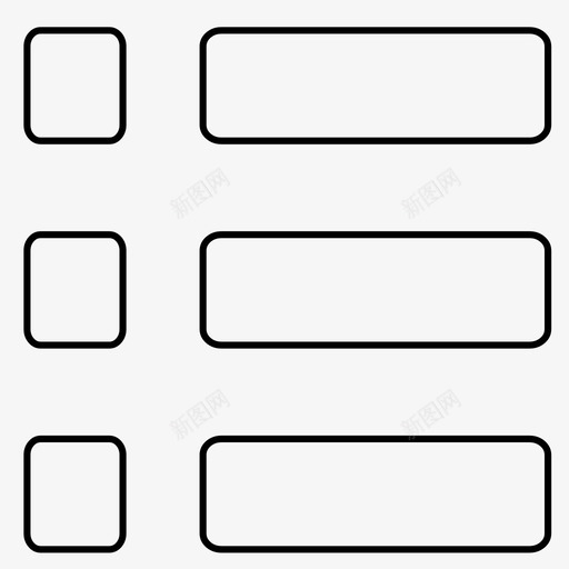 默认商品列表svg_新图网 https://ixintu.com 默认商品列表 list-o