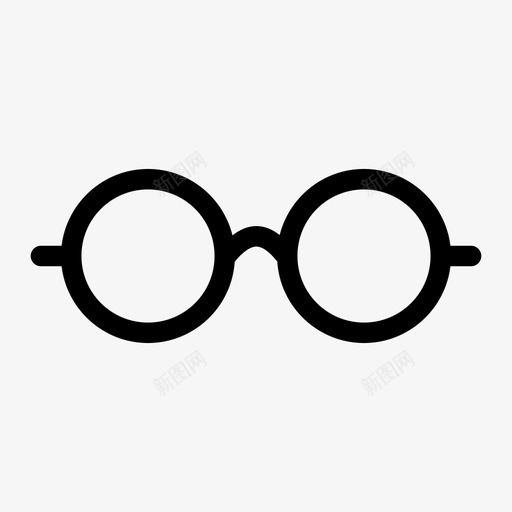 眼镜镜框阅读眼镜图标svg_新图网 https://ixintu.com 眼镜 镜框 阅读眼镜