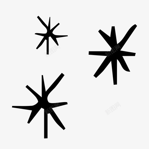 雪神秘夜晚图标svg_新图网 https://ixintu.com 夜晚 天空 手绘 星星 神秘 雪 雪花