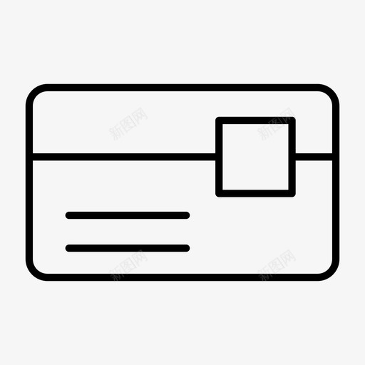 身份证照片个人资料图标svg_新图网 https://ixintu.com 个人资料 照片 身份证