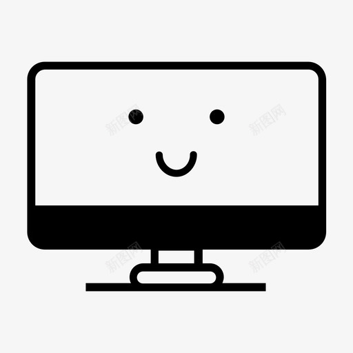 微笑电脑显示器表情符号快乐图标svg_新图网 https://ixintu.com mac 屏幕 微笑 微笑电脑显示器 快乐 表情符号