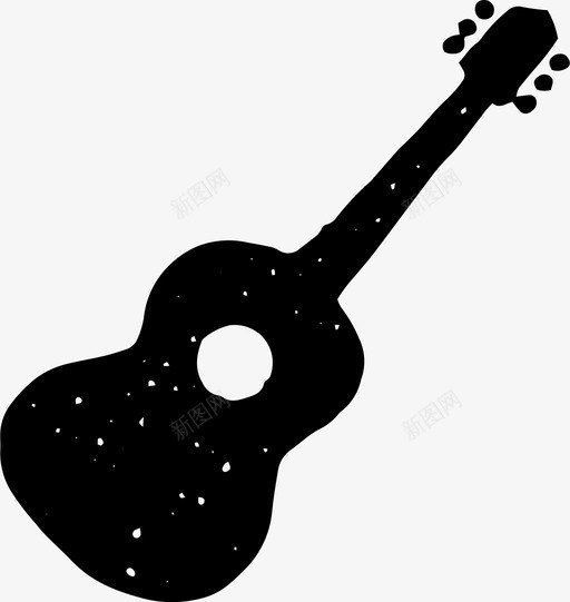 吉他乐器音乐图标svg_新图网 https://ixintu.com 乐器 即兴 吉他 独奏 音乐