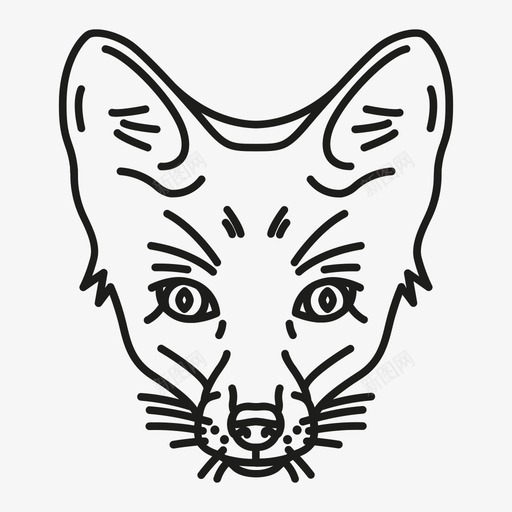狐狸动物图标svg_新图网 https://ixintu.com 动物 狐狸
