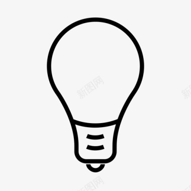 灯泡想法思想图标图标