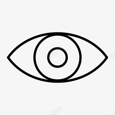 视图眼睛用户界面图标图标