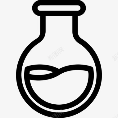 圆底烧瓶化学实验图标图标