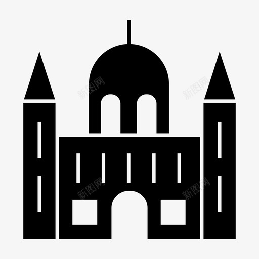 布达佩斯建筑地标图标svg_新图网 https://ixintu.com 地标 布达佩斯 建筑 旅游 纪念碑 首都世界地标符号