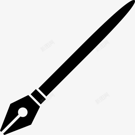 笔尖墨水钢笔图标svg_新图网 https://ixintu.com 书写 墨水 笔尖 钢笔