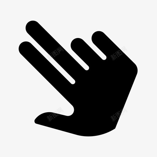 手接球控制图标svg_新图网 https://ixintu.com 手 手势 手势字形 手指 接球 控制