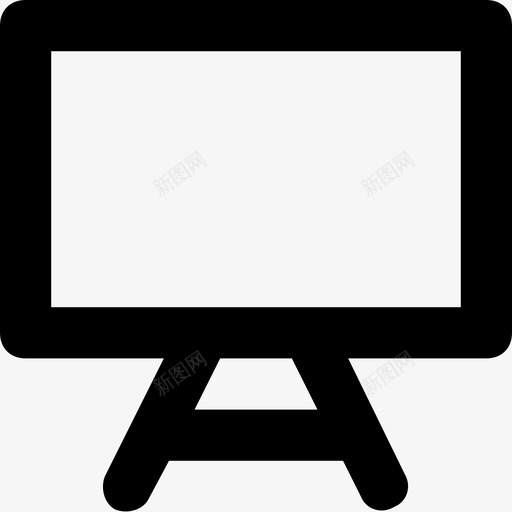 白板黑板教室图标svg_新图网 https://ixintu.com 教室 教育平滑线图标 画架 白板 黑板