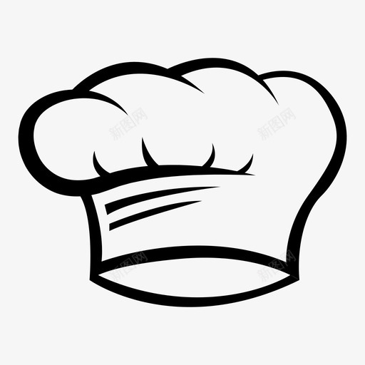 触摸厨师帽子图标svg_新图网 https://ixintu.com 厨师 帽子 触摸