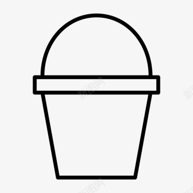 桶容器油漆桶图标图标