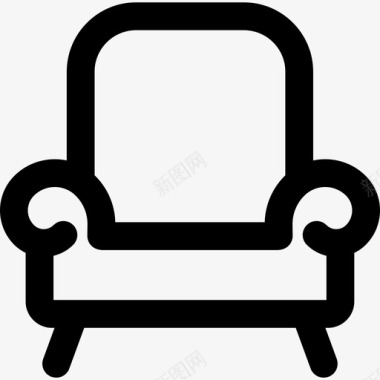 单人沙发家具图标图标