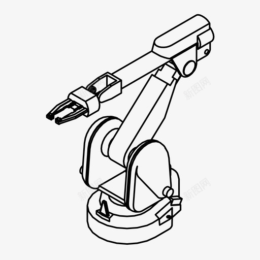 机械臂未来工业图标svg_新图网 https://ixintu.com 工业 未来 机械 机械手臂 机械臂 生产