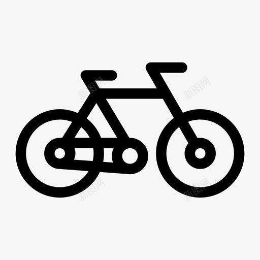 自行车骑乘轮子图标svg_新图网 https://ixintu.com 交通工具 自行车 轮子 骑乘