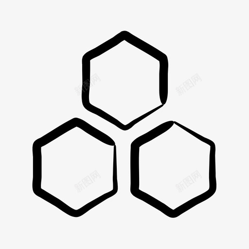 结构块几何图标svg_新图网 https://ixintu.com 几何 块 手绘 组织 结构