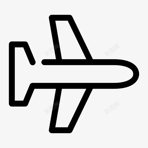 飞机机场飞行图标svg_新图网 https://ixintu.com 旅行 旅行媒介 机场 飞机 飞行