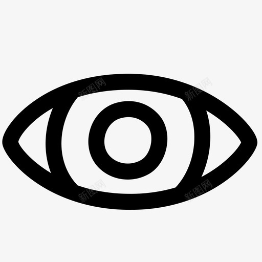 视眼杂轮廓图标svg_新图网 https://ixintu.com 杂轮廓 眼 视