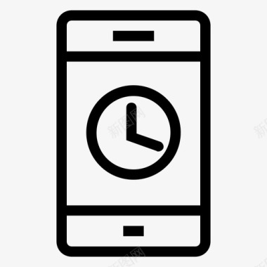 手机时钟iphone图标图标