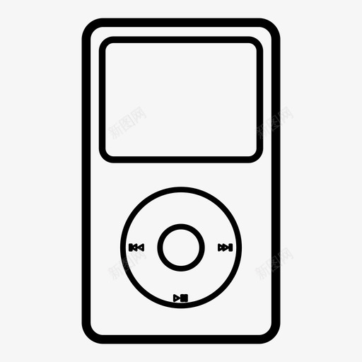 ipod设备mp3播放器图标svg_新图网 https://ixintu.com ipod mp3播放器 设备 音乐