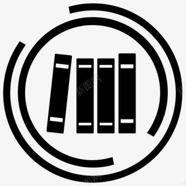 书籍藏书图书馆图标图标