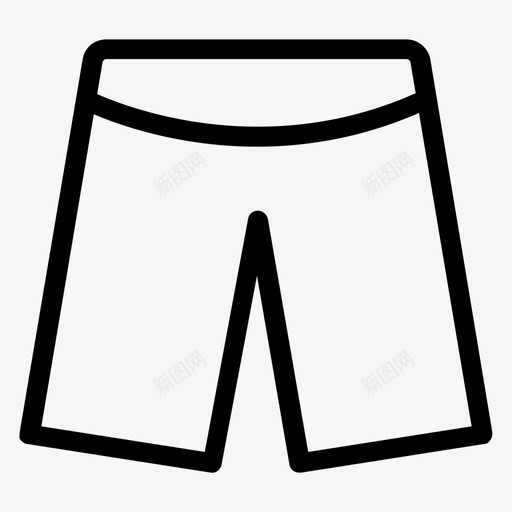 男士耐克短裤图标svg_新图网 https://ixintu.com 冬季 时尚和服装系列 男士 短裤 耐克 西装 运动服
