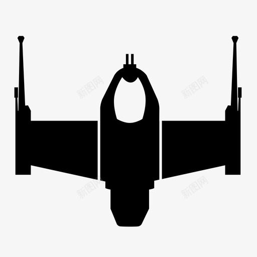 bwing轰炸机战斗机图标svg_新图网 https://ixintu.com bwing 太空 战斗机 星际飞船 轰炸机