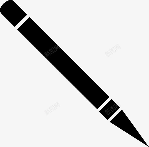 铅笔学习用品素描图标svg_新图网 https://ixintu.com 写作 学习用品 文具 素描 铅笔