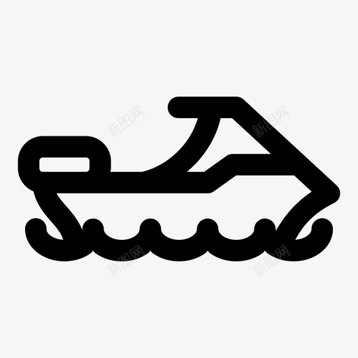 沙滩船海洋速度图标svg_新图网 https://ixintu.com 沙滩船 海洋 车辆 速度