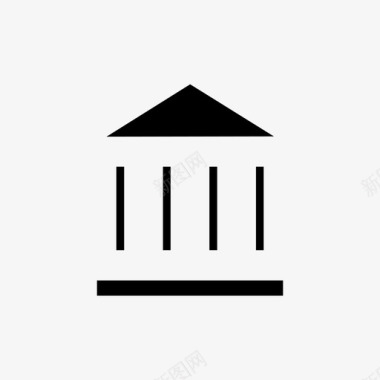 建筑艺术银行图标图标