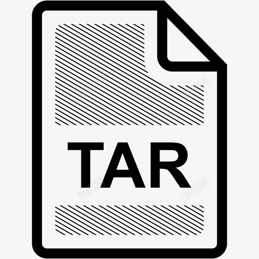 tar文件扩展名格式图标svg_新图网 https://ixintu.com tar文件 扩展名 文件格式 格式 类型