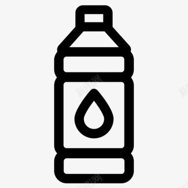 瓶装水饮料汽酒图标图标