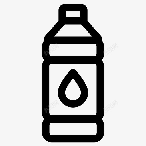 瓶装水饮料汽酒图标svg_新图网 https://ixintu.com 杂货店2 汽酒 瓶装水 饮料