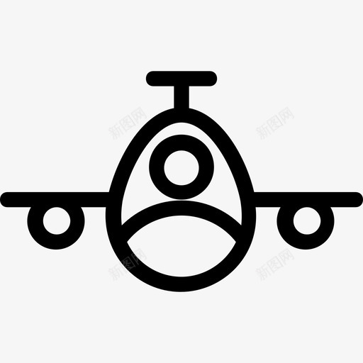 飞机客机汽车平滑线图标svg_新图网 https://ixintu.com 客机 汽车平滑线图标 飞机