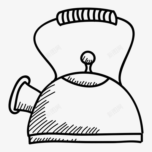 水壶茶图标svg_新图网 https://ixintu.com 水壶 茶 茶logo