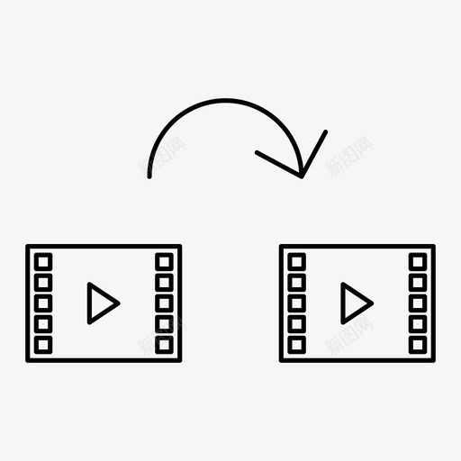 复制多媒体复制电影图标svg_新图网 https://ixintu.com 复制 复制多媒体 文件和文件夹 电影 视频剪辑