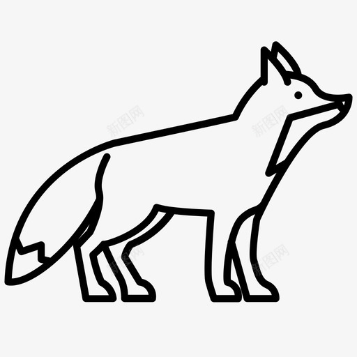 狐狸动物森林图标svg_新图网 https://ixintu.com 动物 宠物 森林 狐狸 狐狸系列 蝰蛇