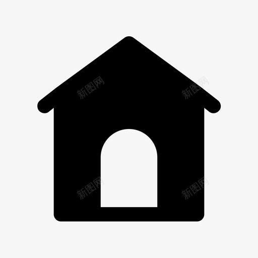 房子建筑房地产图标svg_新图网 https://ixintu.com 建筑 房地产 房子